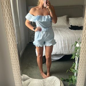Cute blue romper